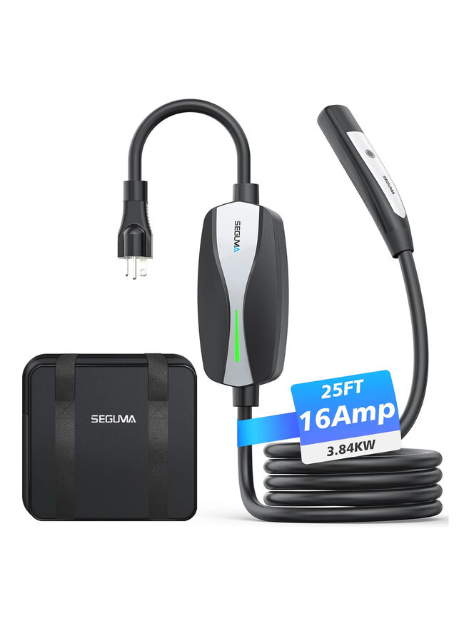 Seguma Level 1/2 Portable EV Charger For Tesla 16Amp NACS Car Charger