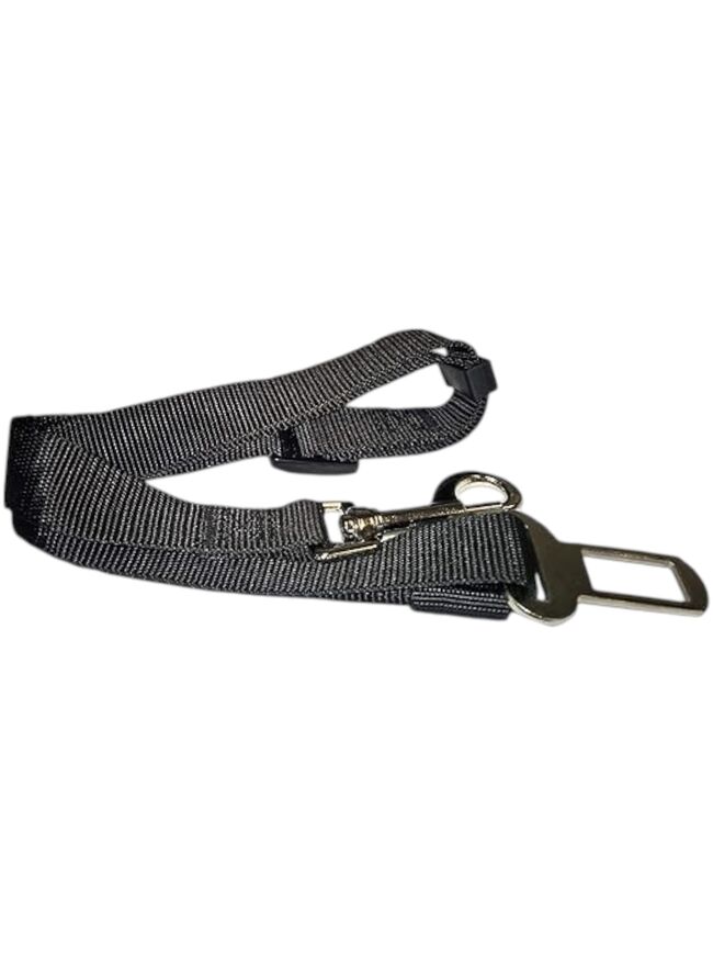 Furhaven Adjustable Pet Seat Belt for Cars & Standard Vehicles - Black, One Size