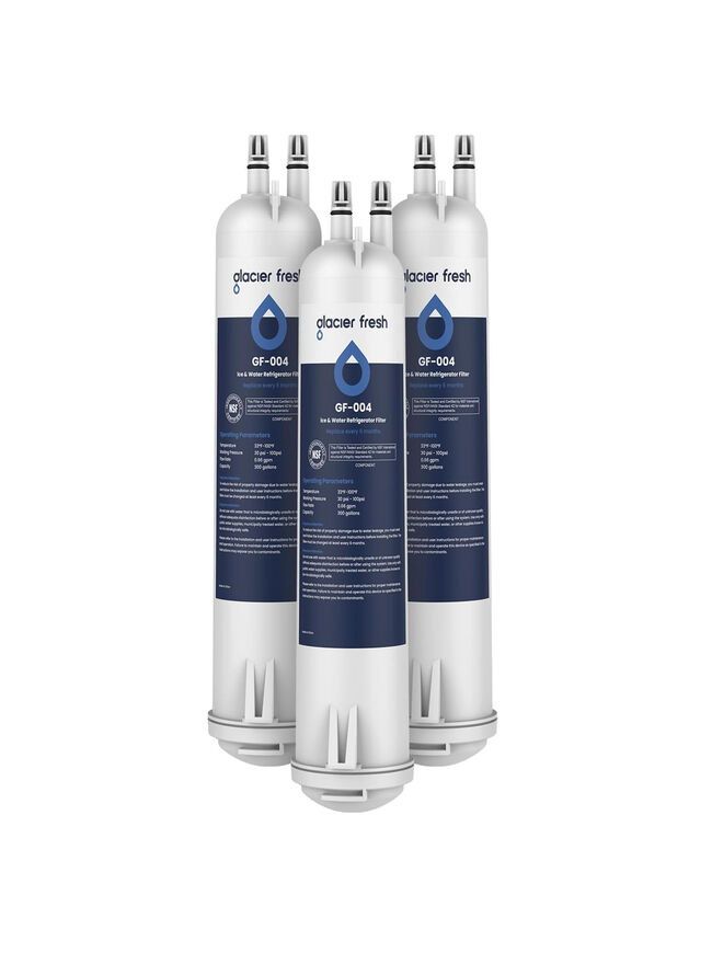 GLACIER FRESH Compatible with 4396841 Refrigerator Water Filter, EDR3RXD1, KAD3RXD1, WHR3RXD1, 4396841, 4396710, Filter 3, 46-9083,46-9030, 9030, 9083 Refrigerator Water Filter, 3 Pack