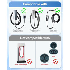PowerTalk Tesla to J1772 Adapter-NACS to J1772 Adapter Charging