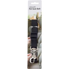 Furhaven Adjustable Pet Seat Belt for Cars & Standard Vehicles - Black, One Size