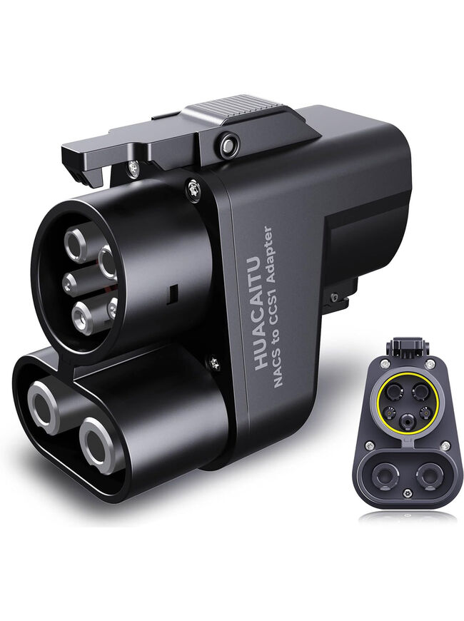 Tesla Supercharger NACS to CCS1 Charger Adapter, Max 500A 1000V Fast Charge All EVs