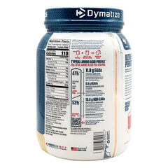 Dymatize ISO100 Hydrolyzed Protein Powder, 100% Whey Isolate Protein, 25g of Protein, 5.5g BCAAs, Gluten Free, Fast Absorbing, Easy Digesting, Gourmet Vanilla, 24 Servings