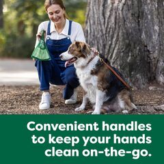 Earth Rated Dog Poop Bags with Handles Value Pack, Easy Tie and Guaranteed Leakproof, Unscented, 600 Handle Bags