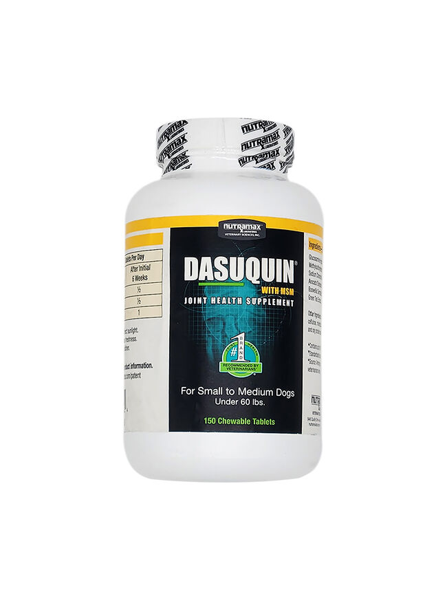 Nutramax Dasuquin with MSM Chewable Tablets Joint Health Supplement for Dogs - Small to Medium Dogs, 150 Chewable Tablets