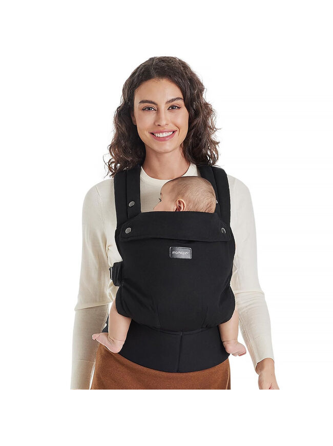 Momcozy Baby Carrier: Ergonomic, Lightweight (3-24M), Lumbar Support, Black