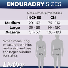 LivDry EnduraDry Max Adult Tabs Diapers - 12-Hour Absorb Leak (Large,16-Pack)