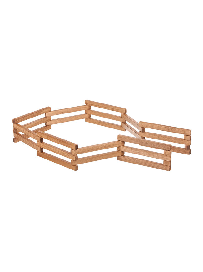 American Made Wooden Folding Fence -Several Color Options