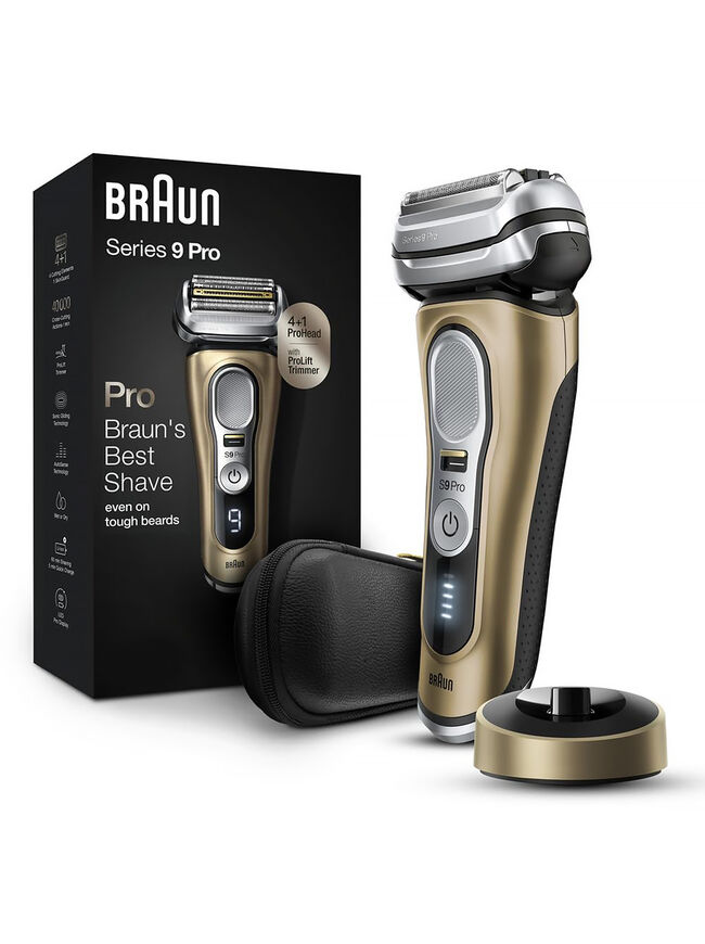 Braun Series 9 Pro 9419s Electric Shaver for Men, Wet & Dry Shave, Shaving Kit with 4+1 Head with ProLift Trimmer