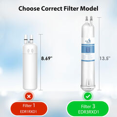 EDR3RXD1 Water Filter Replacement, Compatible with 4396841, Filter 3, 4396710, Kenmore 46-9083, 46-9030 Refrigerator Water Filter, 3 Packs