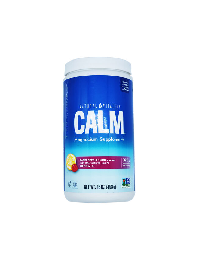 Natural Vitality Calm Raspberry-Lemon Vitamin | 16 Oz Powder