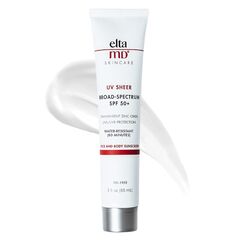 EltaMD UV Sheer Face Sunscreen, SPF 50+ No White Cast Sunscreen for Face and Body, Zinc Oxide Sunscreen Formula