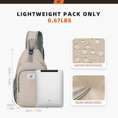 SKYSPER Sling Bag RFID Crossbody Sling Backpack Cross Body Shoulder Bag Travel Hiking Daypack for Women Men