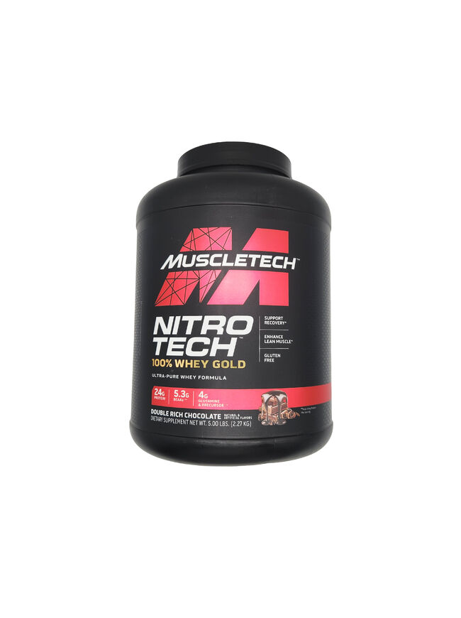 MuscleTech Nitro Tech 100% Whey Gold Double Rich Chocolate 5 Lbs