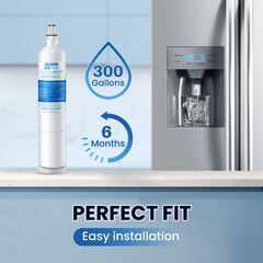 GOLDEN ICEPURE 5231JA2005A Replacement for LG LT600P, 469990, RFC1000A, WF300, FML-2 Refrigerator Water Filter 5231JA2006B, LFX25961SB, LSC27931ST, LFX25971ST, LRSC26925TT, LSC27990TT (3 PACK)