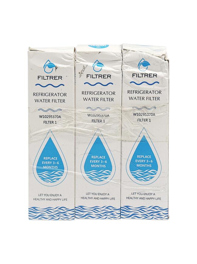 (3 Pack) FILTRER EDR1RXD1 Water Filter 1 Replacement, Compatible with W10295370A, WHR1RXD1, EDRIRXD1B, 9081 9930 46-9081 46-9930