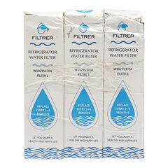(3 Pack) FILTRER EDR1RXD1 Water Filter 1 Replacement, Compatible with W10295370A, WHR1RXD1, EDRIRXD1B, 9081 9930 46-9081 46-9930