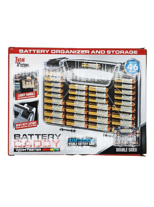 Total Vision Products Battery Caddy with Tester