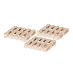 American Made Wooden Pallets - 3 pc - natural finish