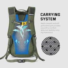 SKYSPER Small Hiking Backpack, 30L Lightweight Travel Backpacks Hiking Daypack for Women Men - Army Green