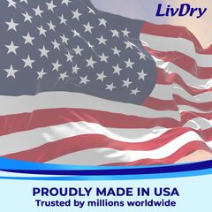 LivDry Overnight Adult Diapers for Women and Men, Max Protection Incontinence Underwear (Large, 16-Pack)
