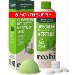 Nespresso Compatible Vertuo Cleaning & Descaling Kit. 6 Month's Supply