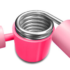 Thigh Exerciser | Multifunction Thigh Workout Reducer | Hip and Pelvis Trainer for Women,(Pink)