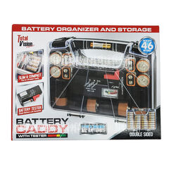 Total Vision Products Battery Caddy with Tester