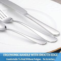 MUTNITT Teaspoon Set,16 Piece 6.7" Spoons Silverware, Premium Food Grade Stainless Steel Tea Spoons, Durable Small Spoon, Good Teaspoons, Kitchen Dessert Spoon Set, Mirror Finish & Dishwasher Safe