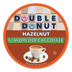 Double Donut, Decaf Hazelnut Flavored Coffee Single Serve Cups, 80 Ct