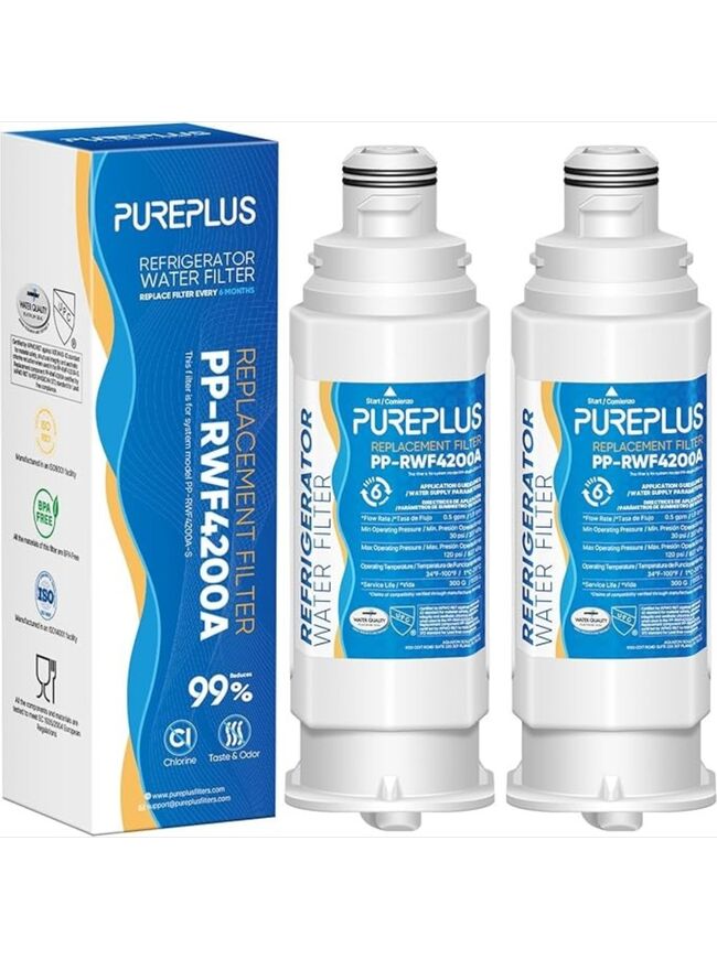 PUREPLUS DA97-17376B Replacement for Samsung HAF-QIN, HAF-QIN/EXP, DA97-08006C, RF23M8070SG Refrigerator Water Filter,2PACK
