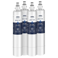 (4 pack) GLACIER FRESH Replacement for RPWFE, RPWF (Built-in CHIP) Refrigerator Water Filter, Compatible with GFE28GYNFS, GFE28GELDS, PFE28KELDS, PFE28KYNFS, GFD28GELDS, PWE23KELDS, PWE23KMKES 