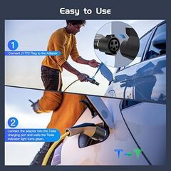 Tesla to J1772 EV Charger Adapter 19KW Fast Charging 80A/240V