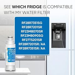PUREPLUS DA97-17376B Replacement for Samsung HAF-QIN, HAF-QIN/EXP, DA97-08006C, RF23M8070SG Refrigerator Water Filter,2PACK