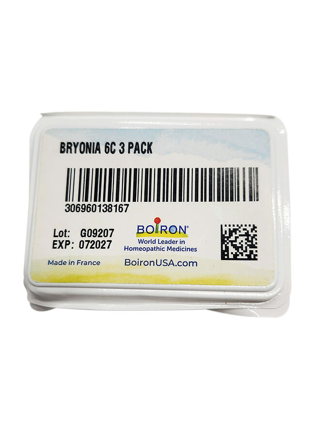Boiron Bryonia 6C 80 Pellets - 3 Pack