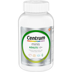 Centrum Minis Silver Multivitamin Tablet for Adults 50 Plus, 320 Ct Exp 08/2026