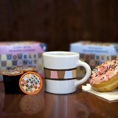 Double Donut, Decaf Hazelnut Flavored Coffee Single Serve Cups, 80 Ct