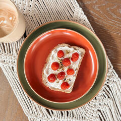 Mora Ceramic Artisan Matte Plates Set, 7.8 in - Set of 6 - The Dessert, Salad, Appetizer, Small Dinner etc Plate. Microwave, Oven, and Dishwasher Safe, Scratch Resistant. Kitchen Porcelain Dish