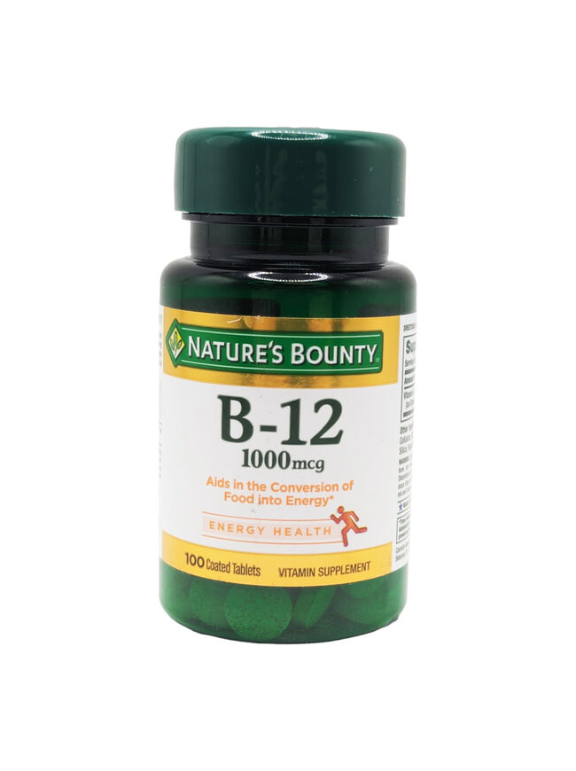 Nature's Bounty Vitamin B-12, 1000 Mcg, 100 Coated Tablets