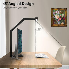Micomlan Architect Desk Lamp with Atmosphere Lighting, 24W Bright Auto Dimming