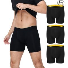 BATTEWA Full Coverage Incontinence Underwear for Men Overnight Leak Proof Boxer Briefs Protective Underpants for Male Bladder Control Absorbency 100ml, 3Pack (XL, Black)