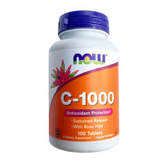 Now Foods Vitamin C-1000 with Rose Hips 100 Tablets