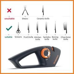 5 in 1 Adjustable Knife Sharpener, Premium Handheld Kitchen Knife Sharpeners Help Repair, Restore, Polish Blades Sharpening Tool Works for Pocket Knife Chefs & Serrated & Bread Knife, Scissors