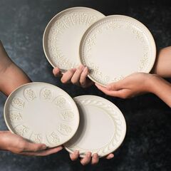 Artena Salad Plates Set of 4, 8.5in Appetizer & Dessert Plates-Multiple Patterns