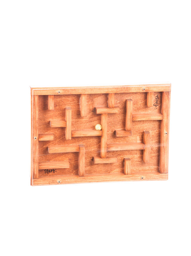 American Made Wooden Toy Marble Maze - Harvest