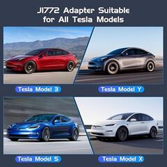 Tesla to J1772 EV Charger Adapter 19KW Fast Charging 80A/240V