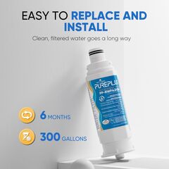 PUREPLUS DA97-17376B Replacement for Samsung HAF-QIN, HAF-QIN/EXP, DA97-08006C, RF23M8070SG Refrigerator Water Filter,2PACK