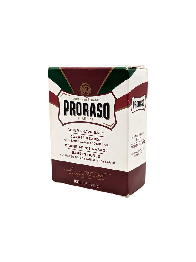 Proraso After Shave Balm for Men, Sandalwood and Shea Oil, 3.4 FL Oz