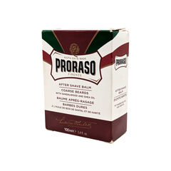 Proraso After Shave Balm for Men, Sandalwood and Shea Oil, 3.4 FL Oz