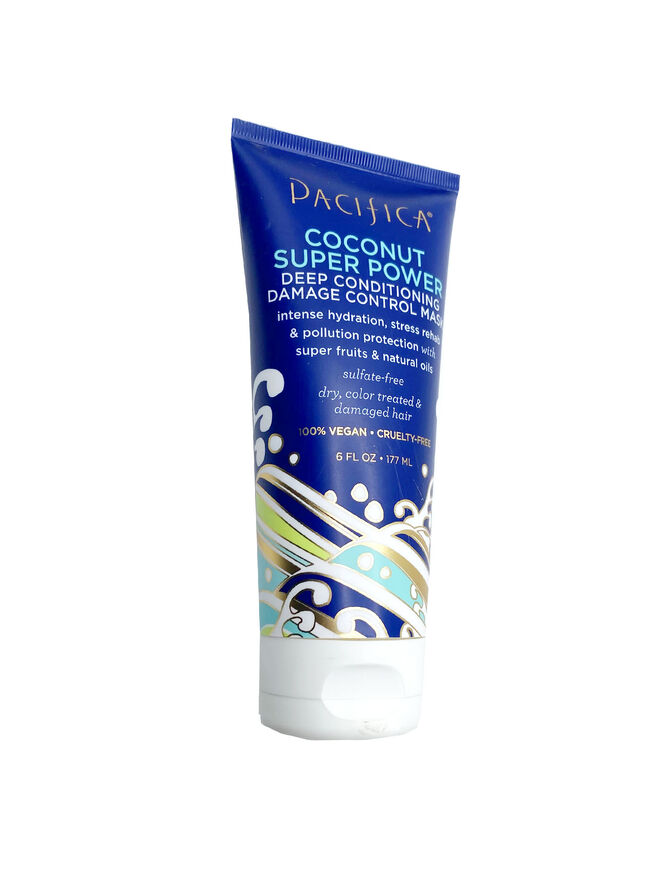 Pacifica Coconut Super Power, Deep Conditioning Damage Control Mask, 6 fl oz (177 ml)